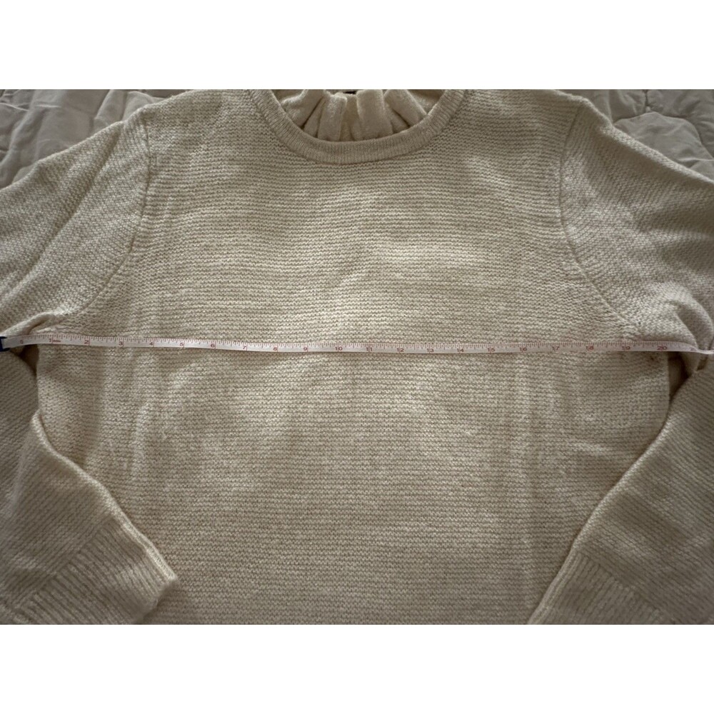 J.Crew Ivory Ruffle-neck Knit Sweater - Picture 4 of 5